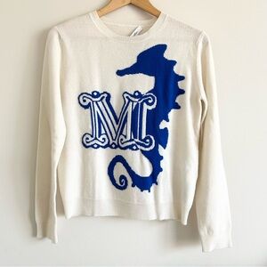 Gordon Intarsia Logo Wool & Cashmere Sweater